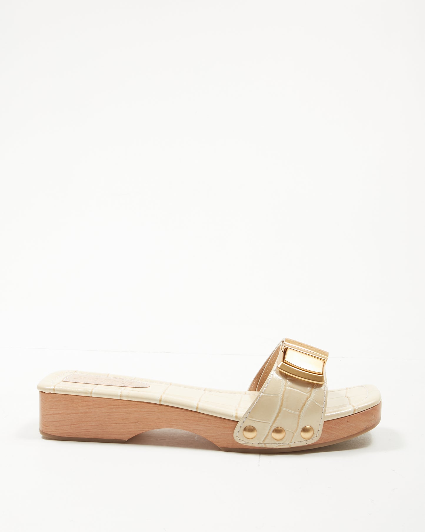 Sandale en relief croco crème Jacquemus - 39