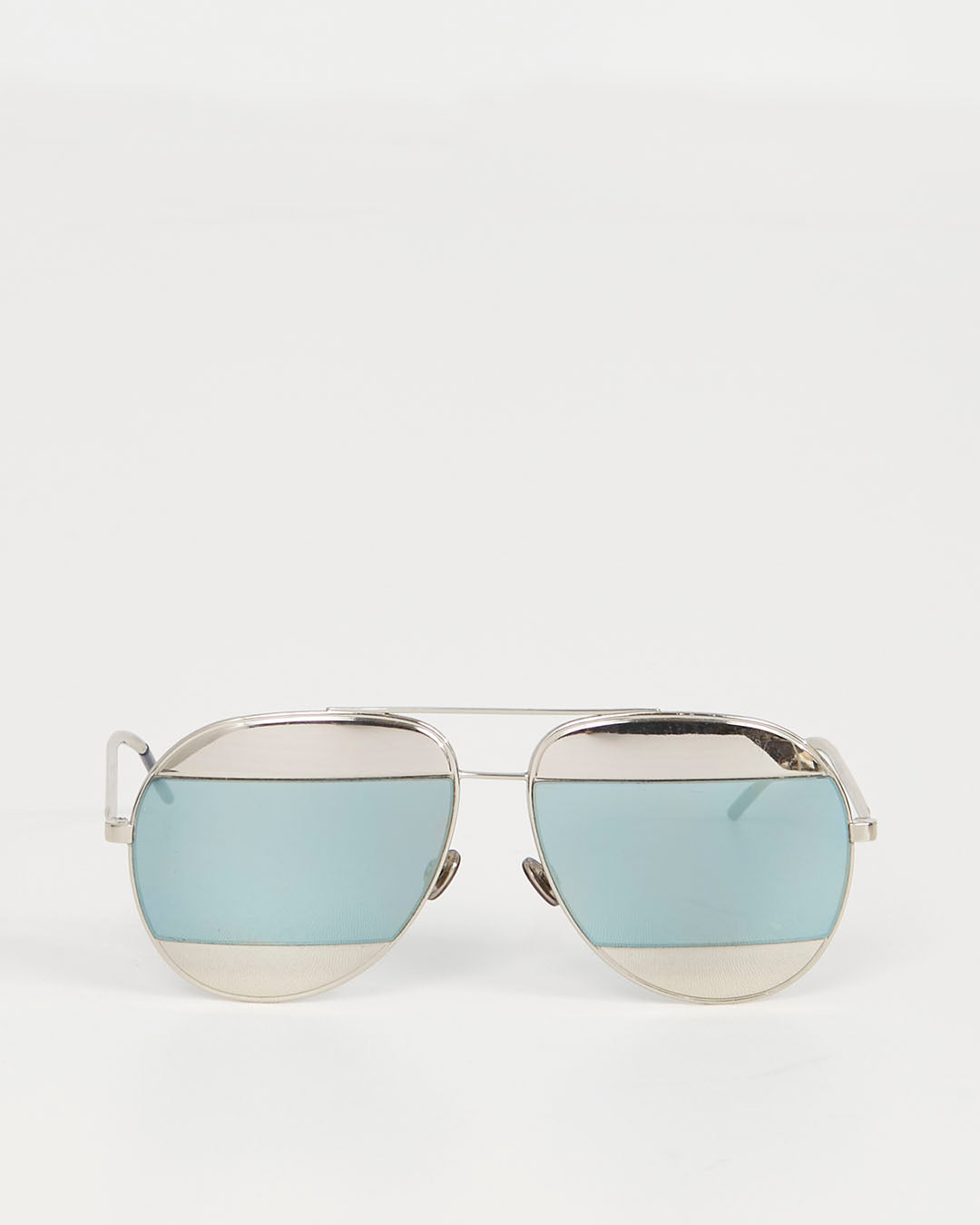 Dior Silver Split Aviator Sunglasses