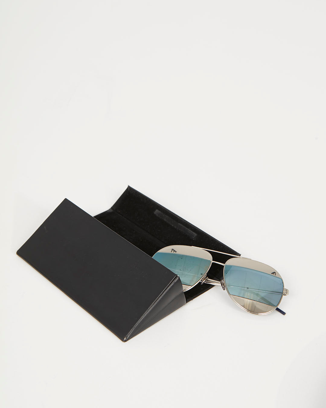 Dior Silver Split Aviator Sunglasses