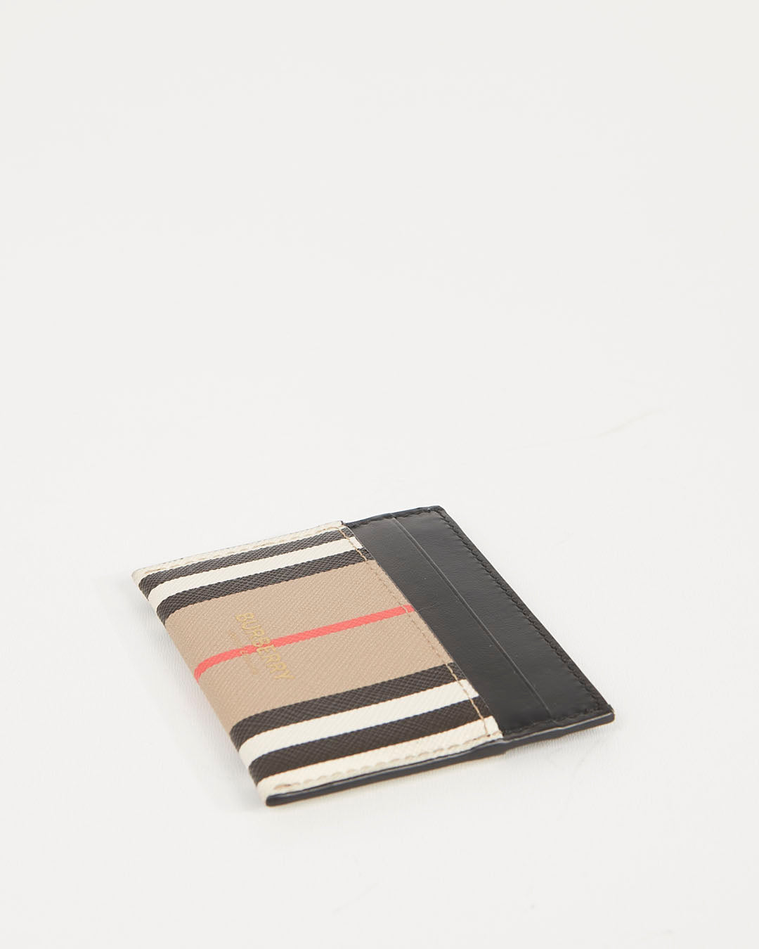 Porte-cartes en toile enduite et cuir à imprimé Burberry Nova Check