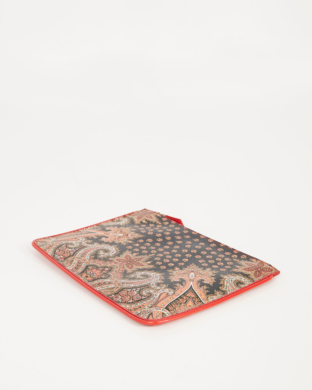 Givenchy Red Paisley Leather Pouch