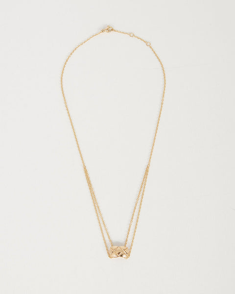 Chanel Yellow 18K Gold Coco Crush Necklace