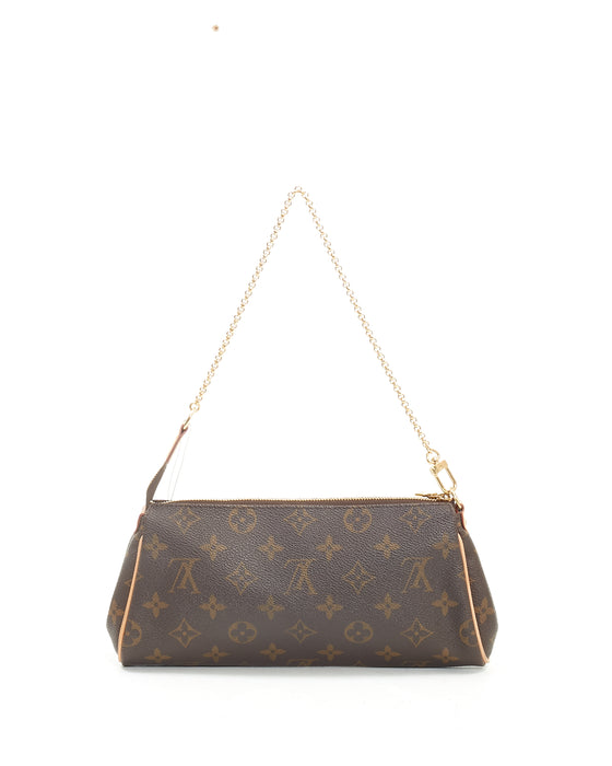 Louis Vuitton Monogram Canvas Eva Clutch Crossbody Bag