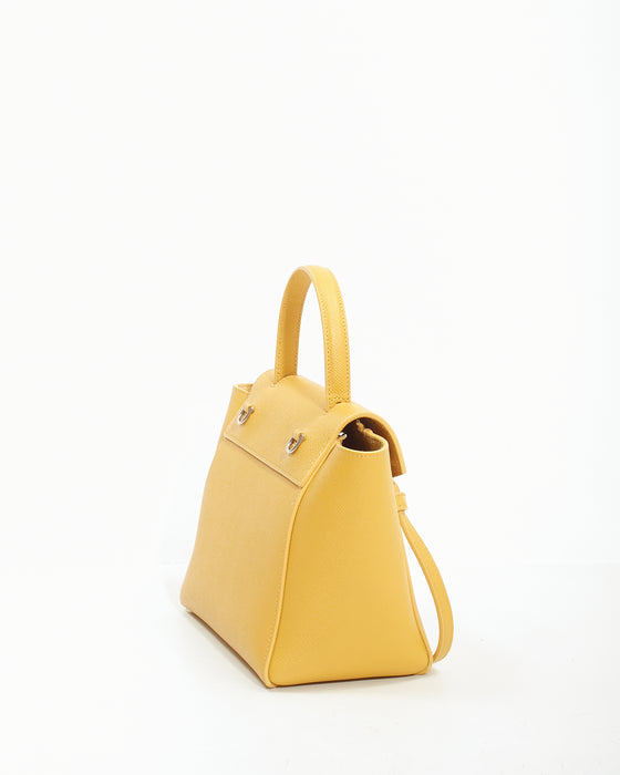 Celine Mustard Yellow Leather Nano Belt Bag