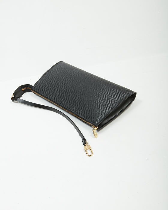 Louis Vuitton Black Epi Pochette Shoulder Bag