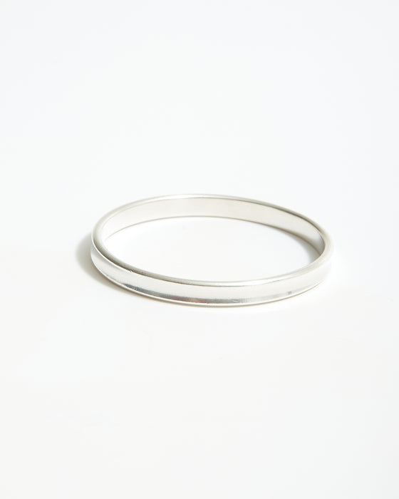 Tiffany Sterling Silver 1837 Oval Bangle Bracelet