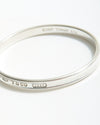 Tiffany Sterling Silver 1837 Oval Bangle Bracelet
