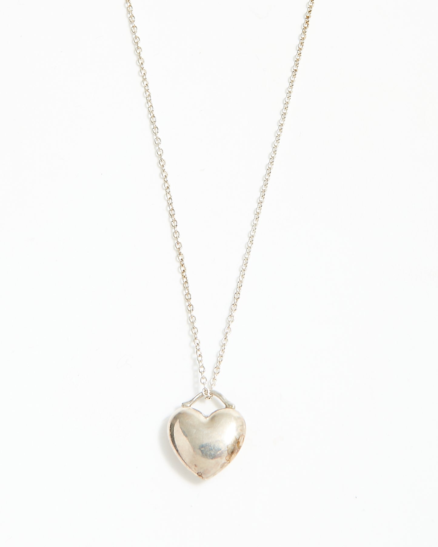 Collier pendentif en forme de coeur en argent sterling Tiffany