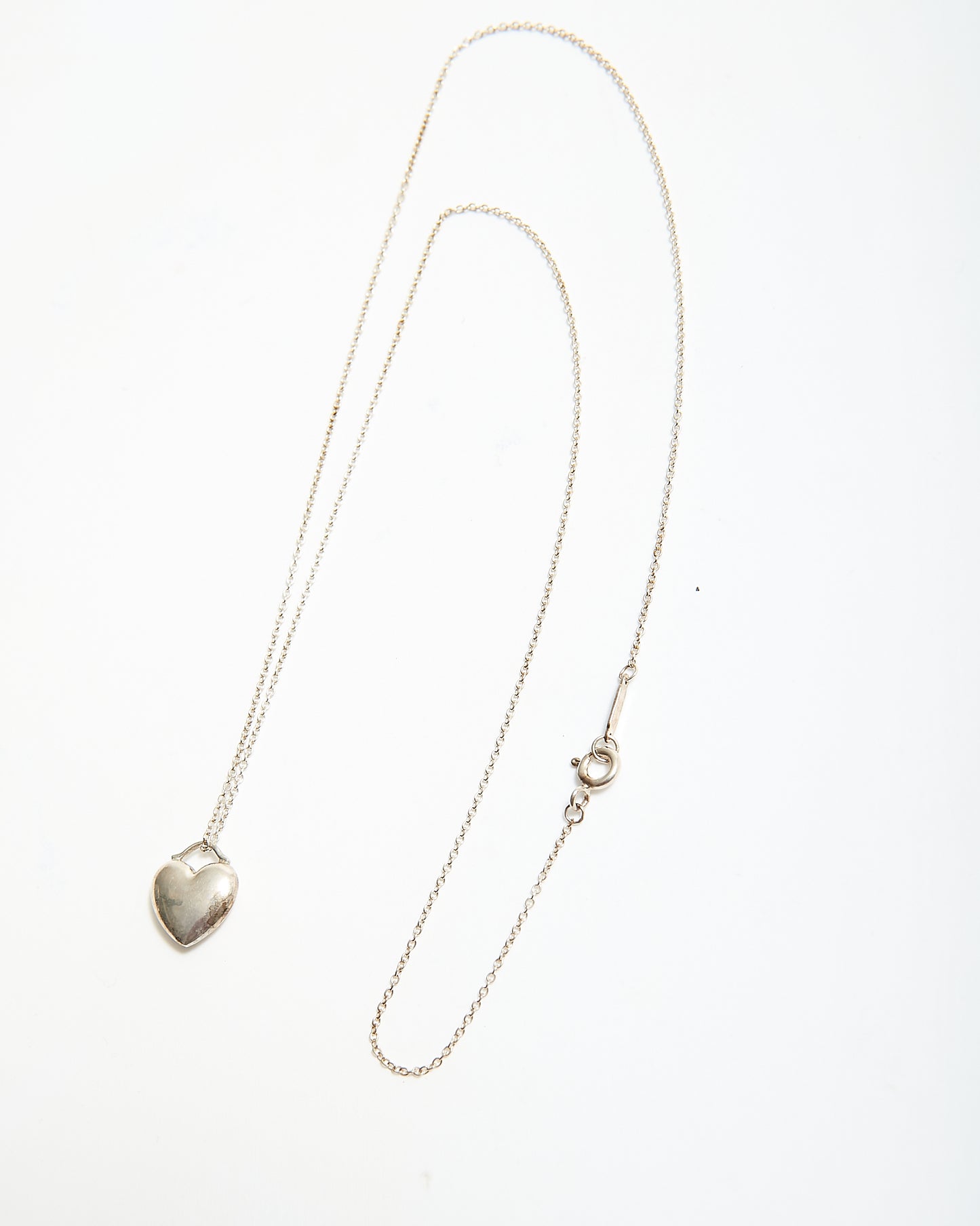 Collier pendentif en forme de coeur en argent sterling Tiffany