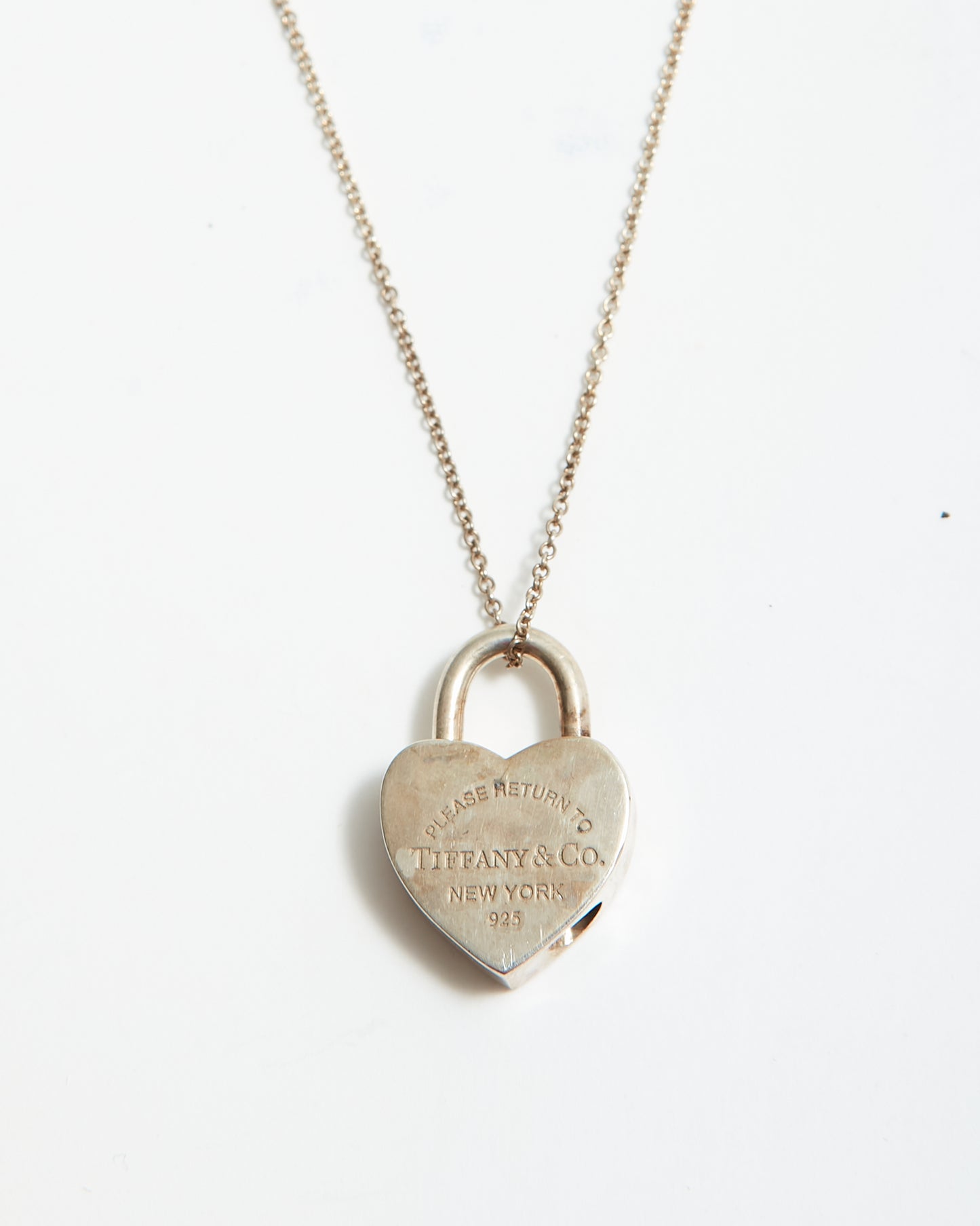 Collier Tiffany en argent sterling Retour à Tiffany Lock