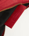 Balenciaga Red Leather Motorcross Shoulder Bag