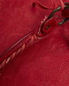 Balenciaga Red Leather Motorcross Shoulder Bag